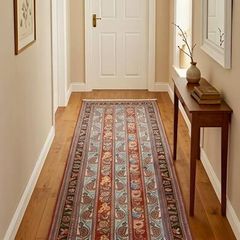 Exquisite Persian Qom Kork Wool Hand Knotted Runner Rug Carpet