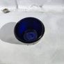 Silver Plate 25 Th Anniversary With The Blue Glass Insert Image 3