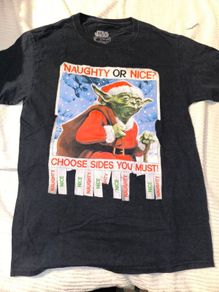star wars xmas t shirt size small