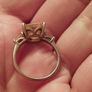 925 sterling silver ring with a yellow citrine. Image 6