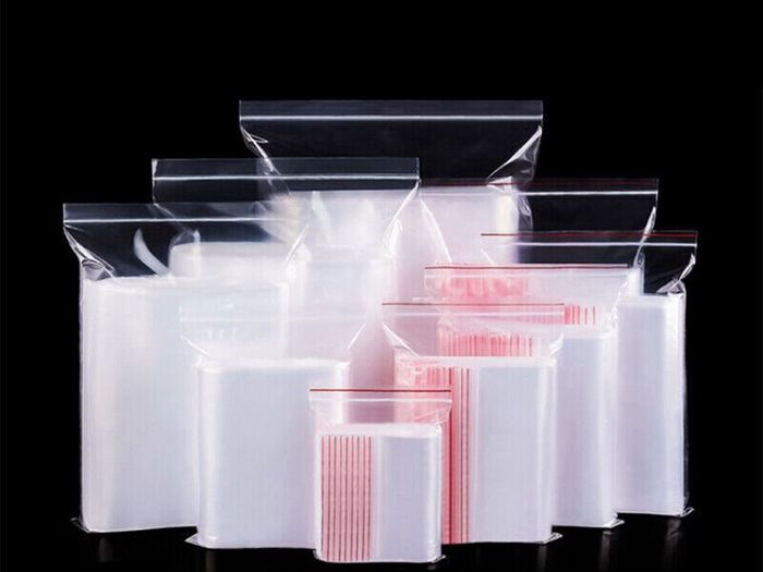 Clear Resealable Zip Lock Plastic Bags 100pcs Medium Sizes