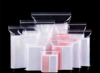 Clear Resealable Zip Lock Plastic Bags 100pcs Medium Sizes