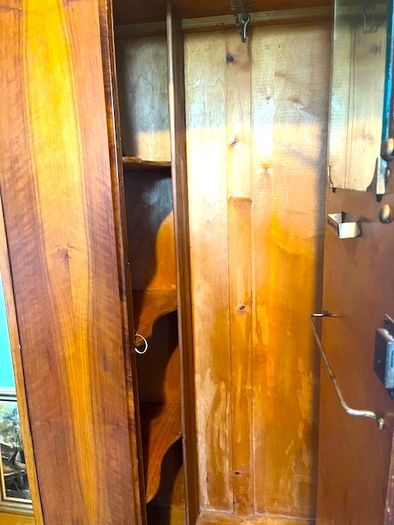 Mid-century art deco wooden wardrobe