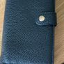 Coach Pebbled Black Leather Phone Wristlet Wallet Image 5