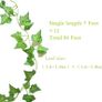 FREE EXPRESS SHIPPING 12 Pack Artificial Ivy Fake Vines for Bedroom Aesthetic, 84 Feet, Greenery Leaves UV Resistant, Hanging Plant Decoration for Wedding, Party, Garden, Office, Wall. Vine Garland Image 2