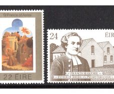 1982 Ireland 800th Anniversary of the Birth of St Francis of Assisi & 300th Anniversary of the Ordination of Francis McKemie Commemorative Stamps Mint Never Hinged (MNH)
