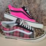 mens VANS ENGLISH INVASION SEX PISTOLS trainers runners shoes tartan pink leopard Size UK 8.5 EU 42.5 RARE Image 2