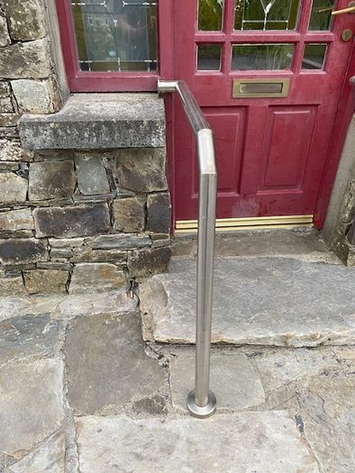 Stainless Steel Outdoor Handrails Pair