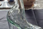 Beautiful Old Unique Glass Lady High Heel Shoe Shaped Decanter Bottle Postage Available, Add a touch of vintage charm to your vanity or collection with this unique glass lady high heel shoe-shaped