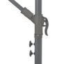 Cantilever Umbrella with LED Lights and Metal Pole 350 cm Green Image 8