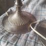 vintage pair of silver plate lamps Image 6