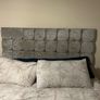 kingsize bed crushed velvet Image 2