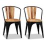 Dining Chairs 2 pcs Solid Acacia Wood Image 7