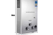 8L LPG Gas Water Heater Stainless Steel Tankless Propane Gas LPG Boiler With Shower Kit Home Camping Appliance