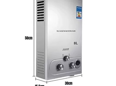 8L LPG Gas Water Heater Stainless Steel Tankless Propane Gas LPG Boiler With Shower Kit Home Camping Appliance