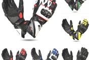 MZB RaceTech Long Motorcycle Race Cowhide Leather Gloves with Aramid Protection