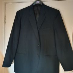 Mens Navy Pinstripe Blazer / Suit Jacket