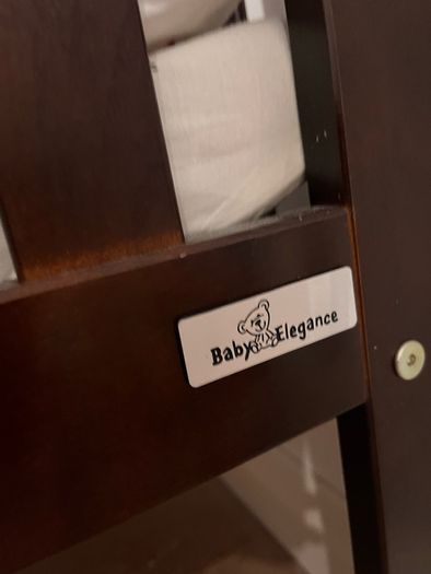 baby elegance dark brown cot