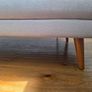 3 Seater Sofa Bed Light Grey Fabric Excellent Condition Image 7