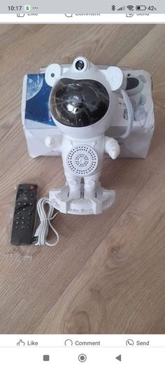 Astronaut Star Projector With LED Nebula Night Light. Bluetooth Speaker to play music