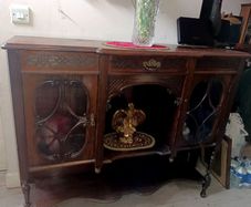 Dark wood sideboard