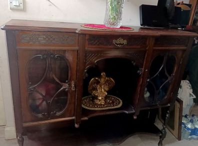 Dark wood sideboard