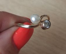 14k gold plate ring size O