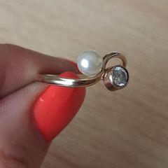 14k gold plate ring size O