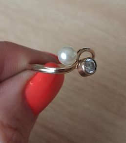 14k gold plate ring size O