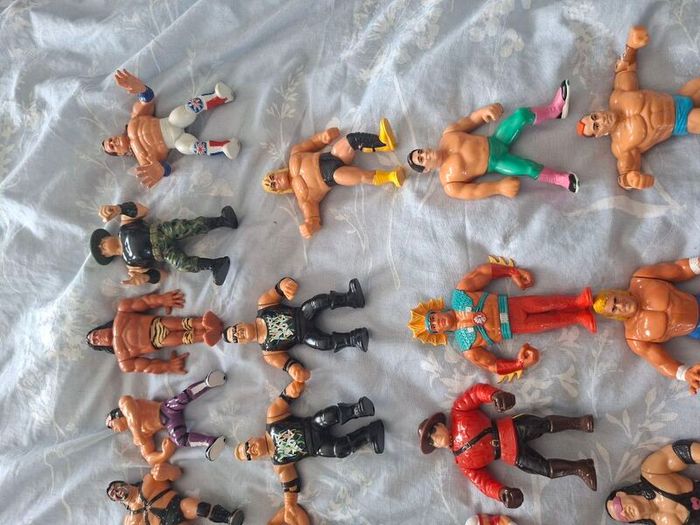 Wwf Wwe Hasbro 42 Figures Plus Ring