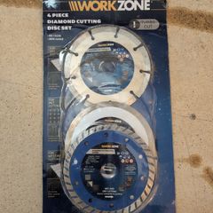 4 piece diamond cutting disc set, workzone brand