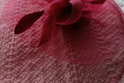 Burgundy wedding fascinator