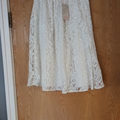 Monsoon Ivory  Skirt. S.10   B.N.W.T.