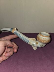 Vintage USSR Porcelain Smoking Pipe