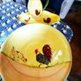 trio of dish, platter , jug . hens motif Image 3