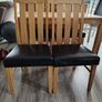 Solid wood table & chairs Image 6