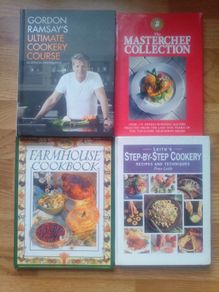 Collection of 4 Cook / Recipe/ Chef Books - Gordon Ramsay, MasterChef, Farmhouse, Leith