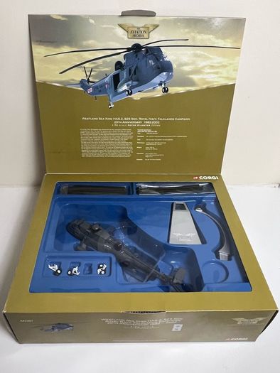 Corgi 1/72 Westland Sea King HAS2 825 NAS Falklands War 20th Anniversary AA33401 Diecast Model Helicopter Plane