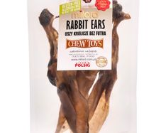Milord Rabbit ears without fur 2pc - cat treat, 100% dried meat