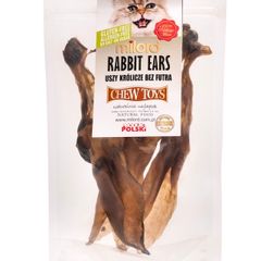 Milord Rabbit ears without fur 2pc - cat treat, 100% dried meat