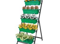 main image for ad Vertical Garden Herb Raised Bed Freestanding Elevated Planters with 5 Container Boxes, Good for Patio Balcony Indoor Outdoor