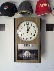1960 Seiko Time-Dater thirty-day wall clock