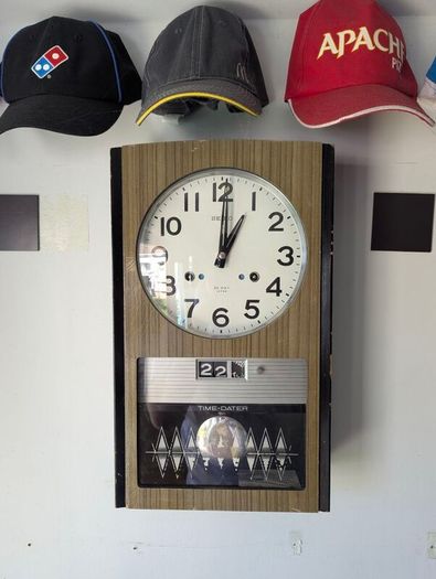 1960 Seiko Time-Dater thirty-day wall clock