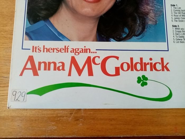 Anna McGoldrick. It's Herself Again... 1978 Irish Pressing. Bonus Records. LP. Vinyl. Record. Album.