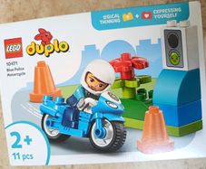 LEGO DUPLO 2026 Blue Police Motorcycle 11 pcs Code 10471