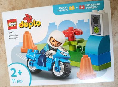 LEGO DUPLO 2026 Blue Police Motorcycle 11 pcs Code 10471