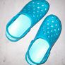Blue crocs, size 3.5/4 Image 4