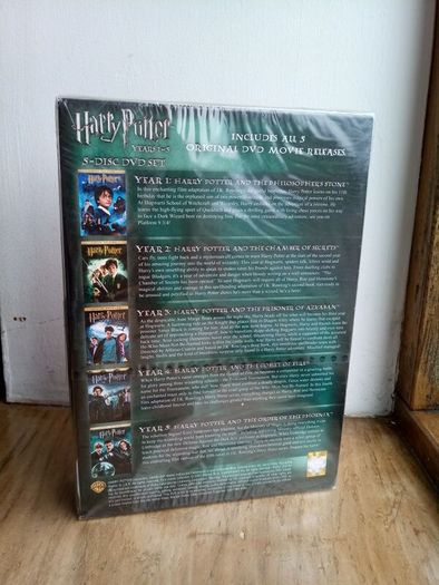 Sealed Harry Potrer Years 1-5 5 Disc Dvd Box Set