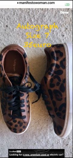 trainers Autograph size 7 animal print