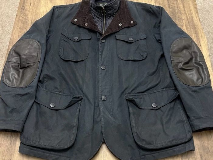 Barbour Ogston Wax Jacket Navy